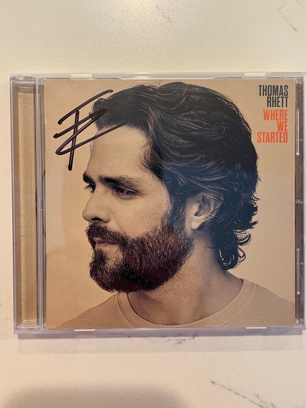 THOMAS RHETT SIGNED CD WHERE WE STARTED AUTOGRAPHED LMT.EDITION 1